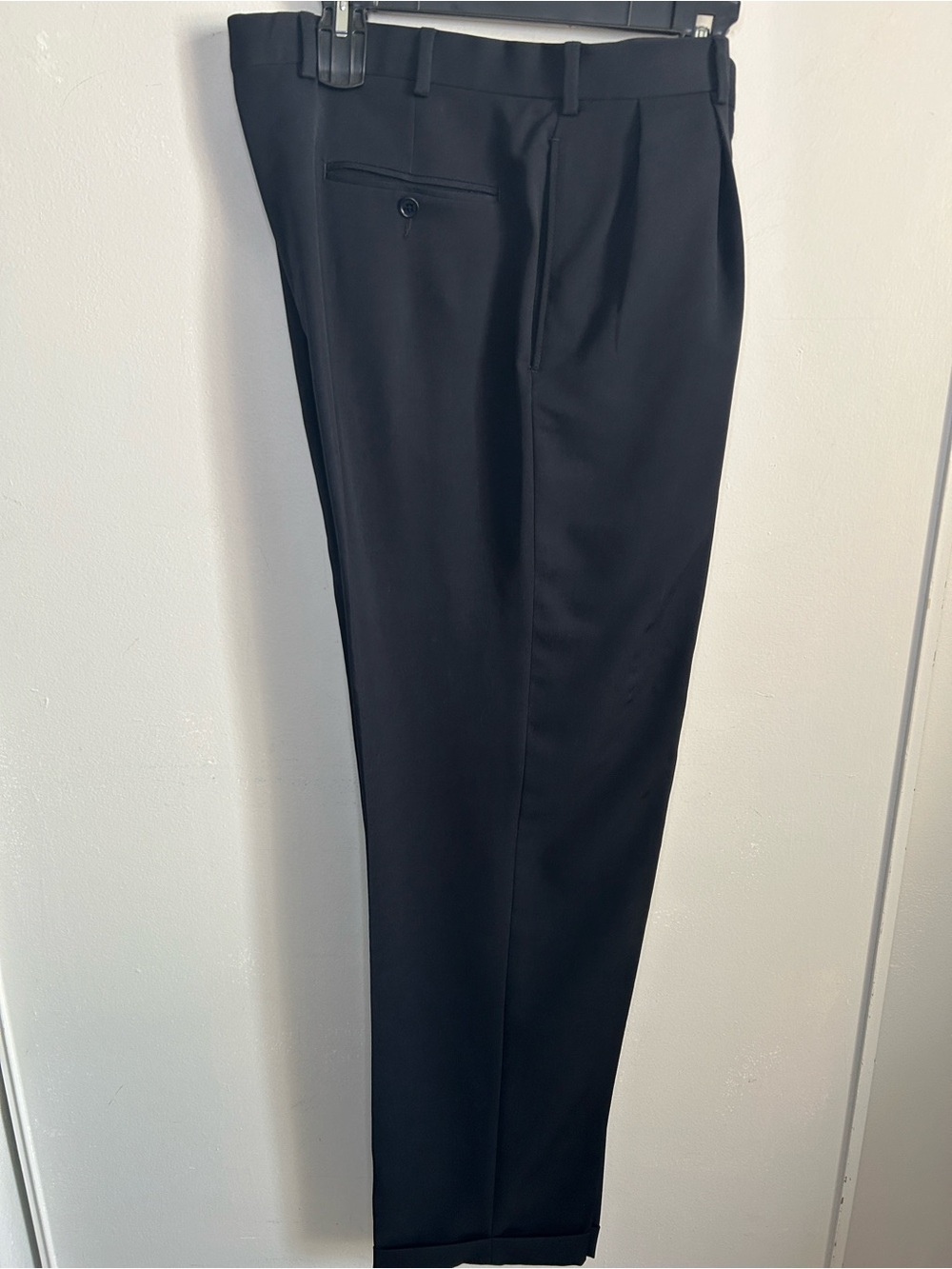 Brooks Brothers 346 Men's Wool Classic Dress Pants in Black